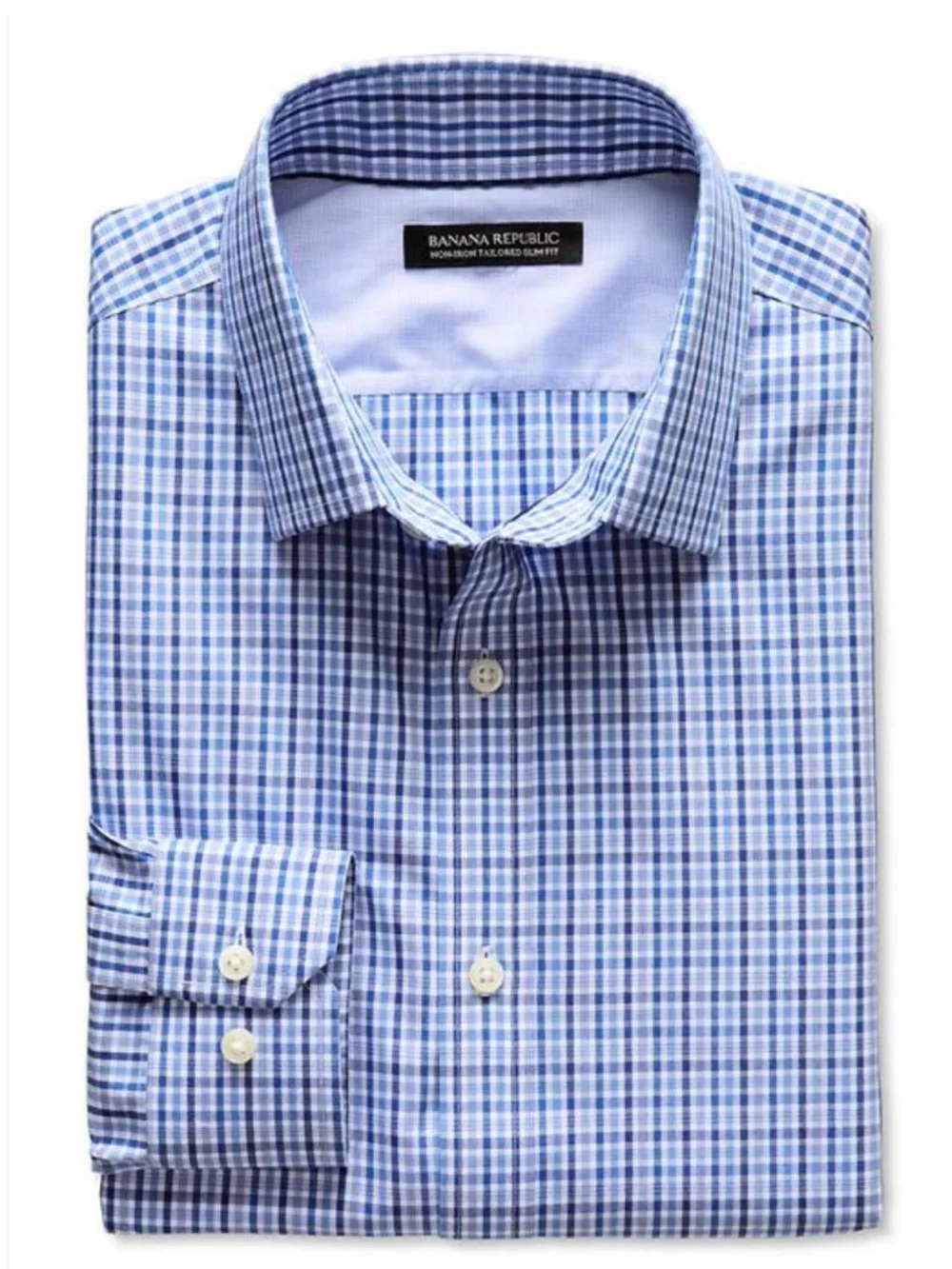 BANANA REPUBLIC 100% COTTON CLASSIC FIT NON IRON DRESS SHIRT men size 15,5 NWOT